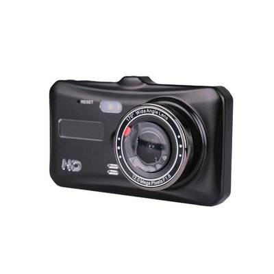 Відеореєстратор автомобільний акумуляторний нічного бачення 2 камери ІЧ датчик microSD Gcенсор А10 A10B фото