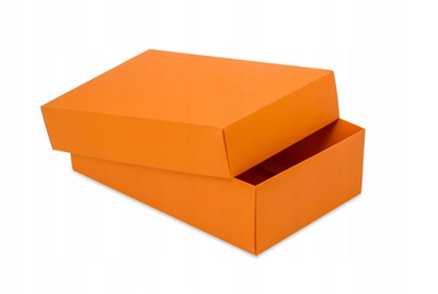 Подарункова коробка помаранчева 090 фото