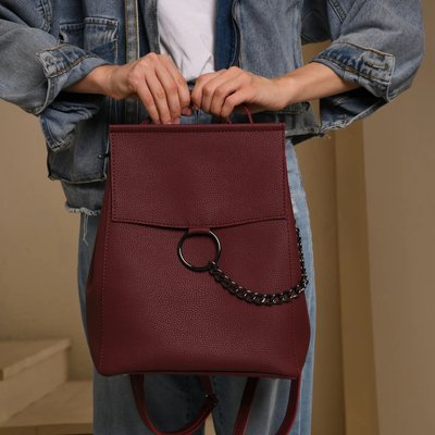 Жіноча сумочка-рюкзак 19L бордо WL-100A9 фото