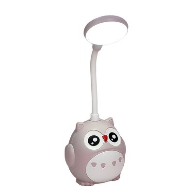 Лампа настільна дитяча акумуляторна з USB 4.2 Вт сенсорний настільний світильник Сова CS-289 CS289V фото