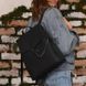 Жіноча сумочка-рюкзак 19L чорно-графітова WL-100A11 фото 3